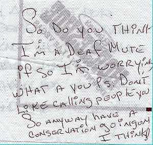 He replies. All we have to say is "wow."